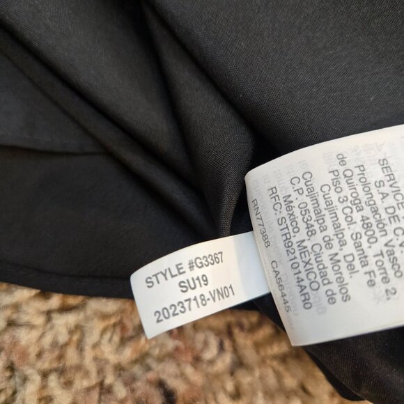 J Crew Black Tank Blouse Women's Size 10 Adjustable Strap NWT - Picture 7 of 8